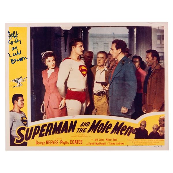 A Signed "Superman and the Mole Men" Lobby Card.