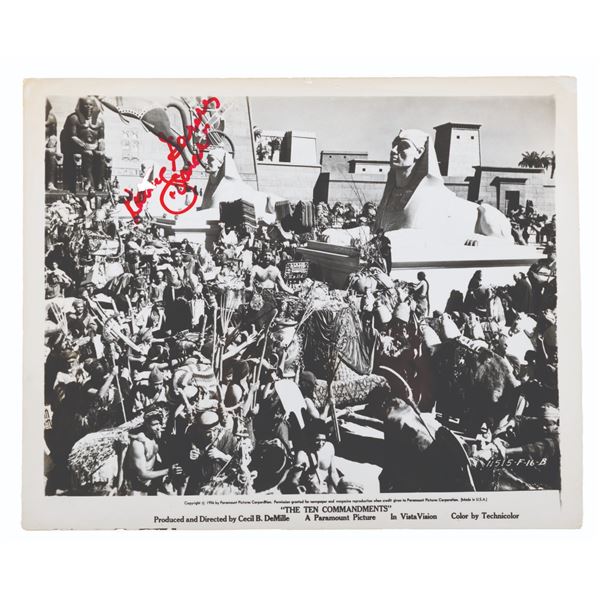 A Signed "The Ten Commandments" Lobby Card.