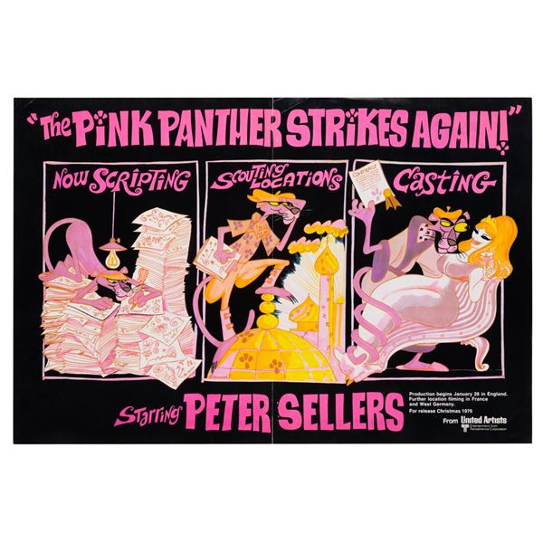 A "The Pink Panther Strikes Again!" Promotional Fold-Out.