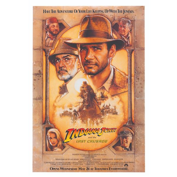 An "Indiana Jones and the Last Crusade" One-Sheet.