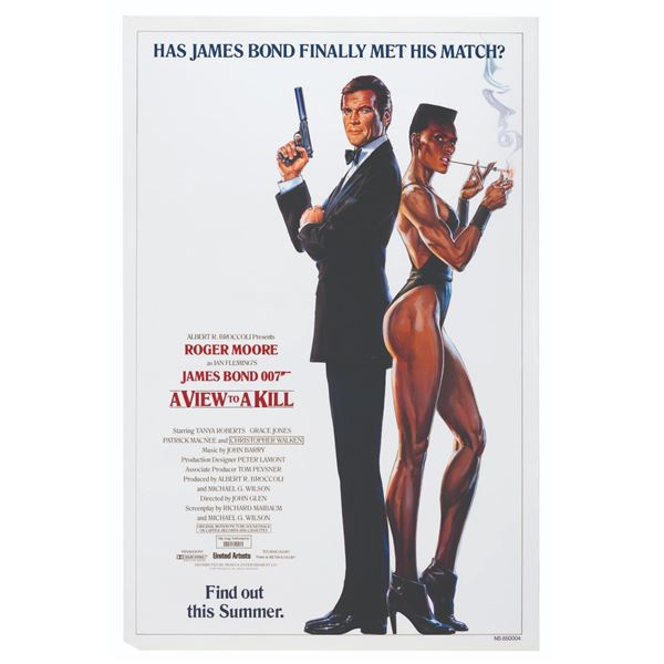 "A View to A Kill" Advance One-Sheet.