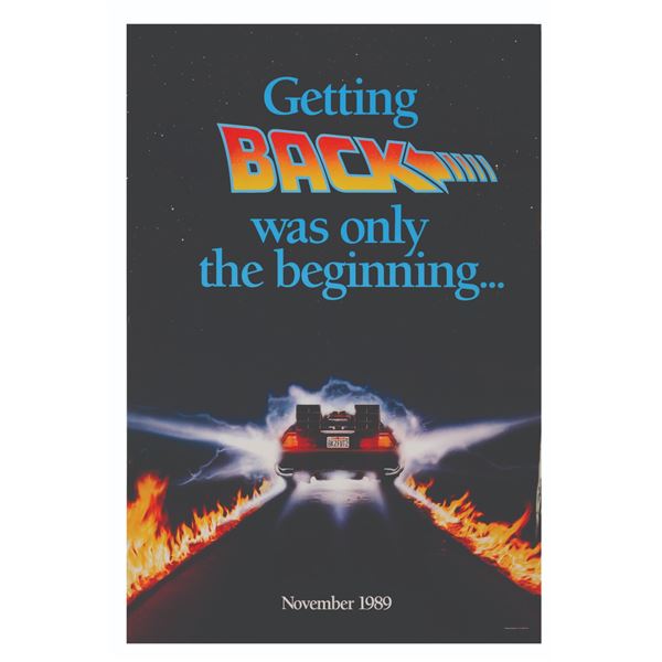 A Rare "Back to the Future Part II" Teaser One-Sheet.