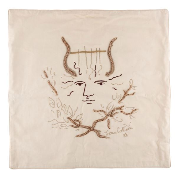 A Jean Cocteau Cushion Cover.