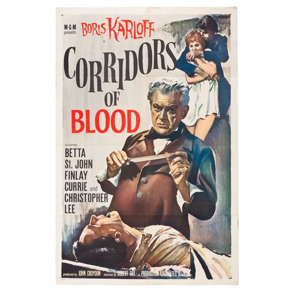 A 1958 "Corridors of Blood" One-Sheet.