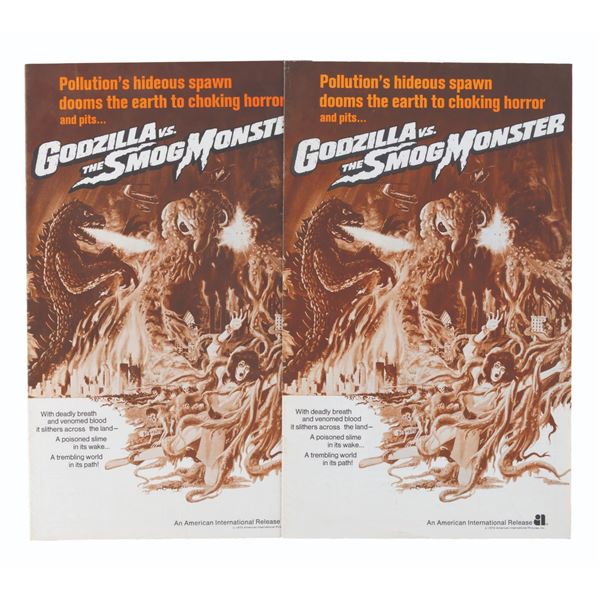 A Pair of "Godzilla vs. the Smog Monster" Pressbooks.