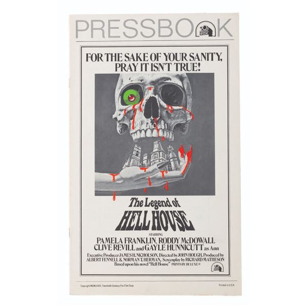 A "The Legend of Hell House" Pressbook.