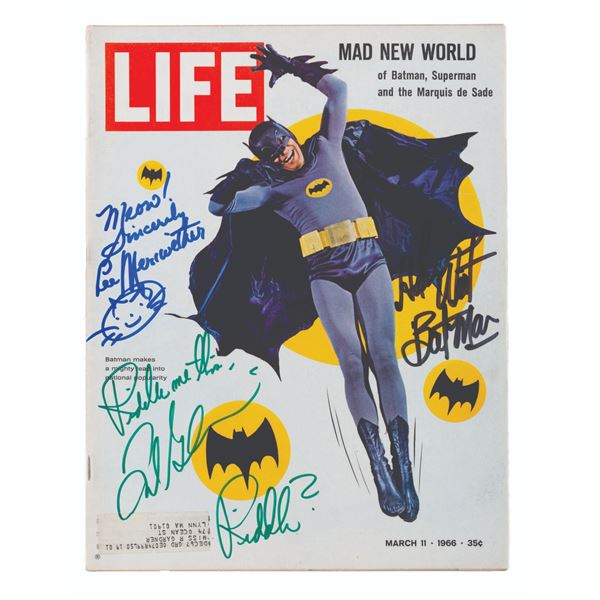 A Multi-Signed "Batman" 1966 LIFE Magazine.