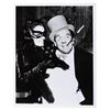 Image 1 : A "Batman" Penguin and Catwoman Publicity Photo.