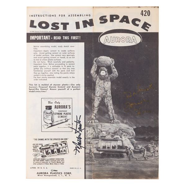 A Multi-Signed Aurora "Lost in Space" Model Instruction Booklet.
