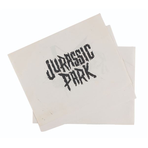 A Trio of "Jurassic Park" Logo Concept Prints.