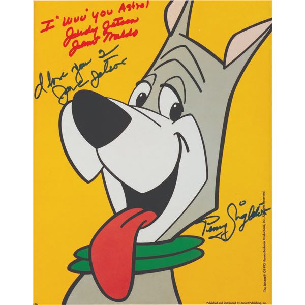 A Signed "The Jetsons" Astro Poster Print.