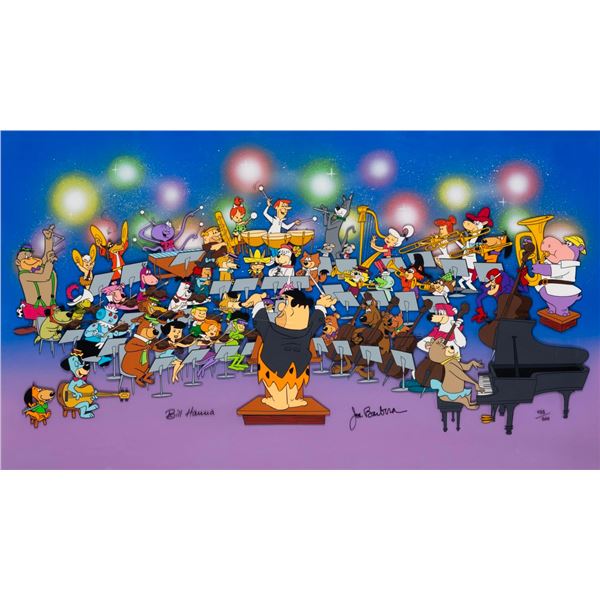 A Large "Symphony of the Stars" Cel Signed by Hanna and Barbera.