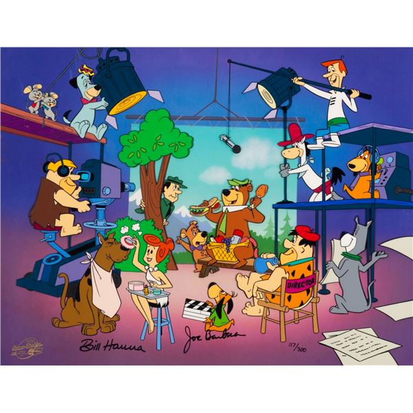 A Hanna-Barbera "Quiet on the Set" Signed Cel.