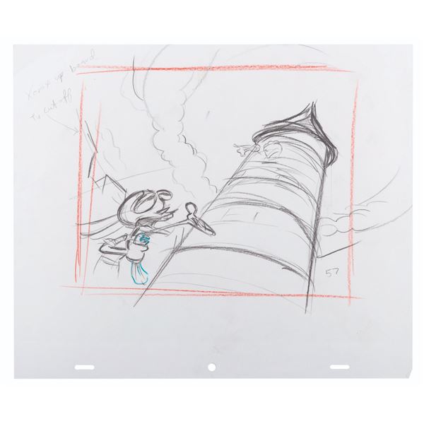 A "The Ren & Stimpy Show" Development Drawing.