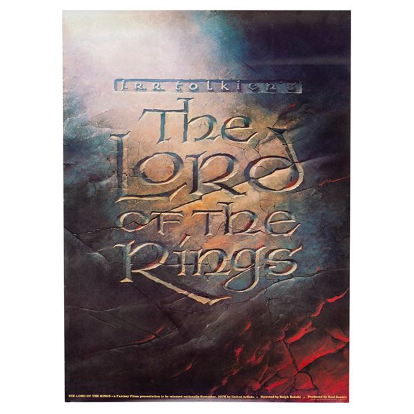 A Rare "The Lord of the Rings" Teaser One-Sheet.