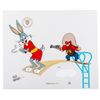 Image 1 : A Bugs Bunny and Yosemite Sam "High Diving Hare" Cel.