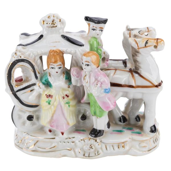 An Ostende Horse-Drawn Carriage Figurine.