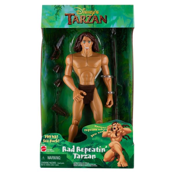 An Infamous Rad Repeatin' Tarzan Figure by Mattel.