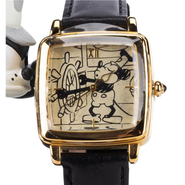 A "Steamboat Willie" Watch and Display.