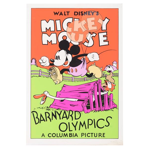 A Mickey Mouse "Barnyard Olympics" Serigraph.