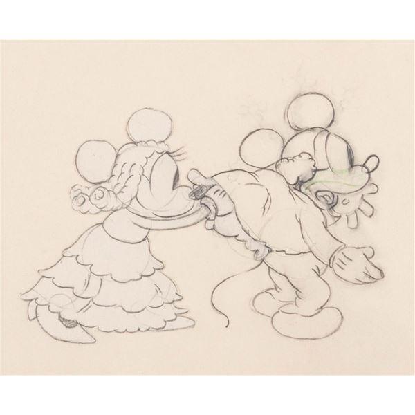A "Mickey’s Mellerdrammer" Original Production Drawing.