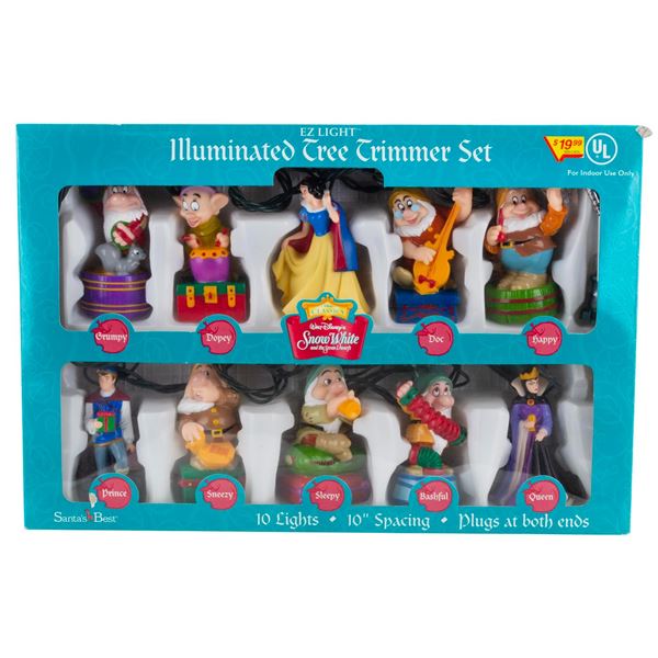 A "Snow White and the Seven Dwarfs" Christmas Light Set.
