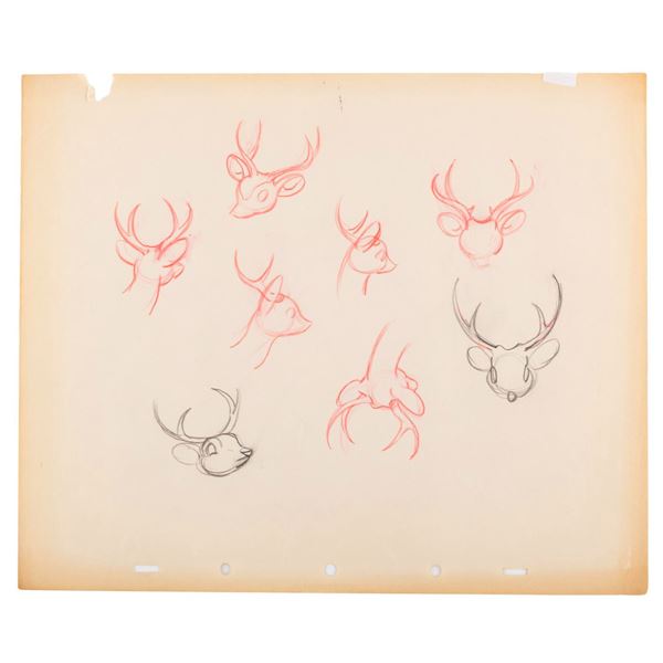 Original Deer Designs for "Snow White and the Seven Dwarfs."
