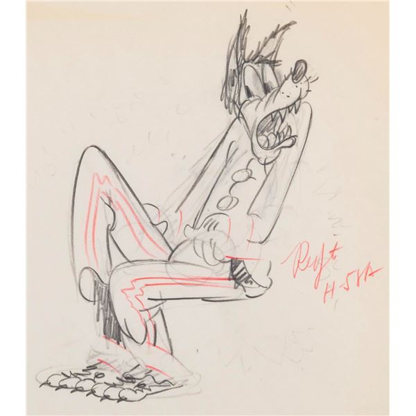 A "Three Little Wolves" Production Drawing.