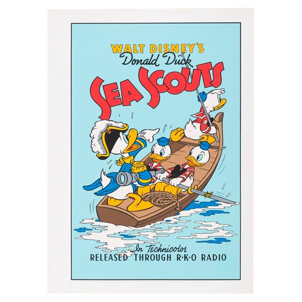 A Donald Duck "Sea Scouts" Serigraph.