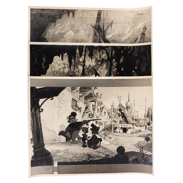Three Studio Photographic Prints of Concepts from "Pinocchio."