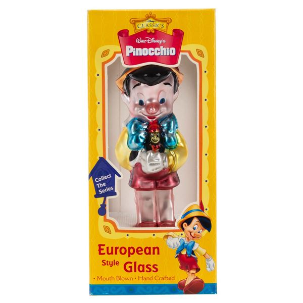 A "Pinocchio" European Style Glass Ornament.