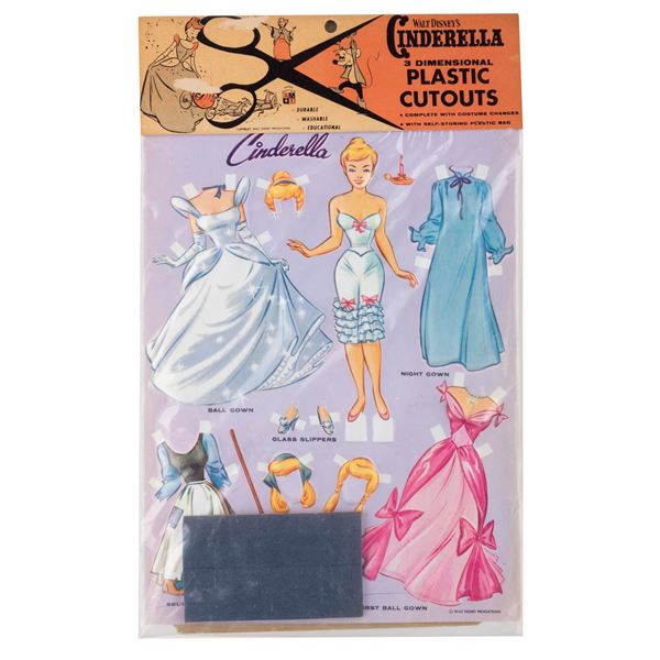 A Walt Disney's "Cinderella" Plastic Cutouts Set.