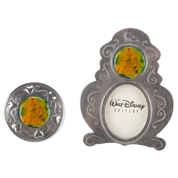 A "Cinderella" 50th Photo Frame and Trinket Box Set.