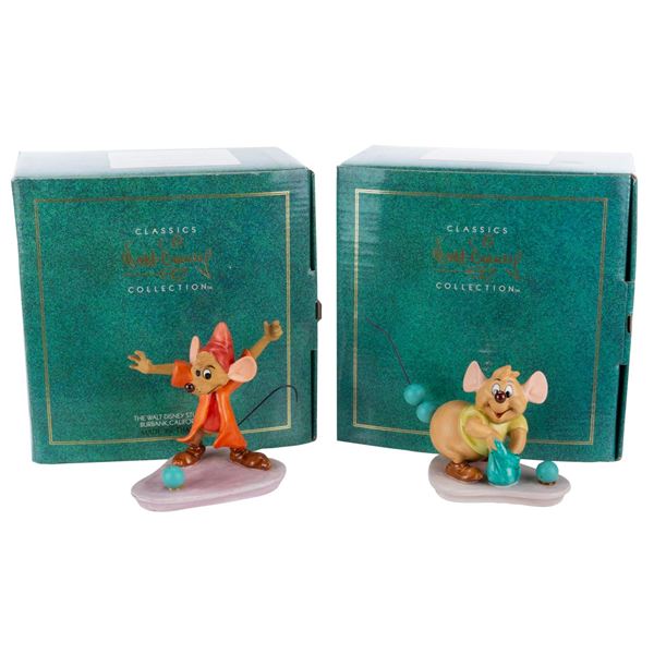 A WDCC "Cinderella" Gus and Jaq Figurine Set.
