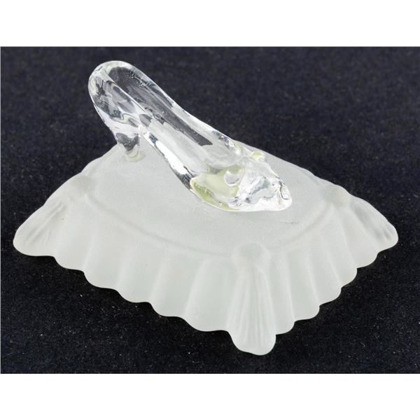 A "Cinderella" Arribas Bros. Slipper on Pillow.