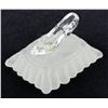 Image 3 : A "Cinderella" Arribas Bros. Slipper on Pillow.