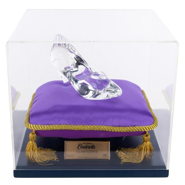 A "Cinderella" Glass Slipper with Display Case.