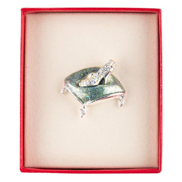A "Cinderella" Sparkly Slipper Brooch.