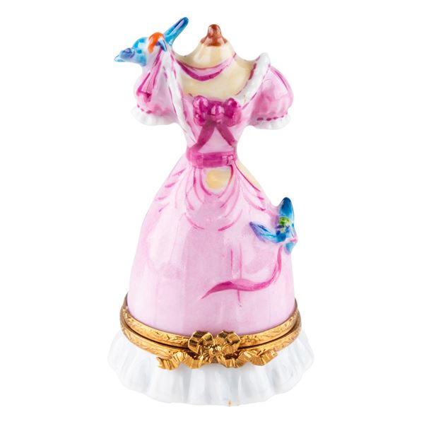A "Cinderella" Dress Trinket Box.
