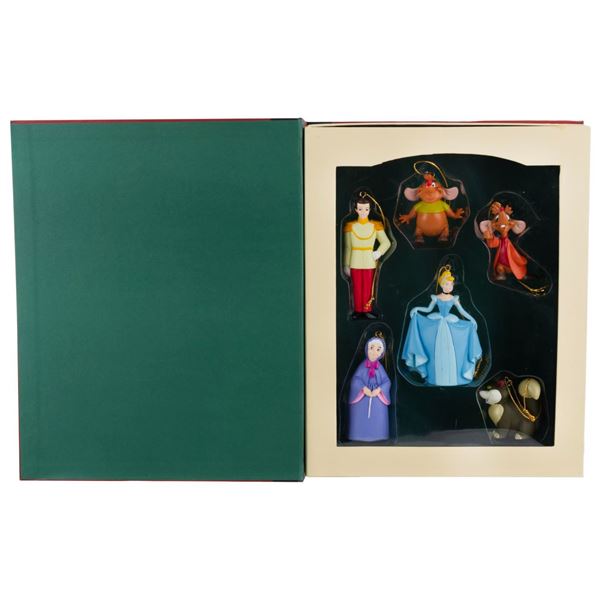 A "Cinderella" Storybook Christmas Ornament Set.