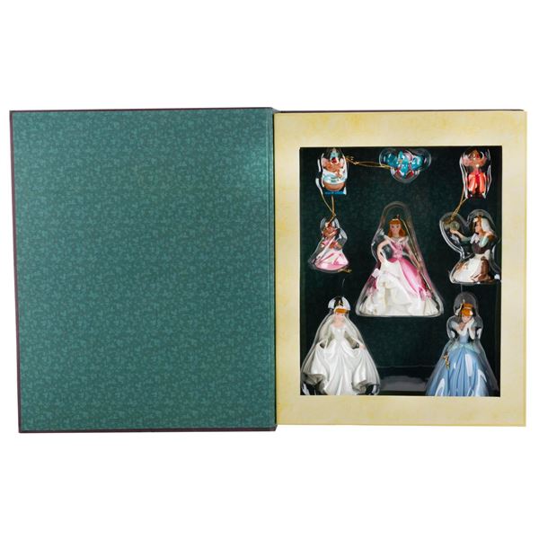 A "Cinderella" Storybook Christmas Ornament Set.