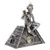 Image 3 : A Pewter "Peter Pan" Desk Clock.