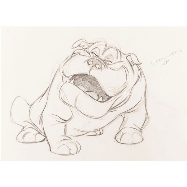 A "Lady and the Tramp" Original Production Drawing.