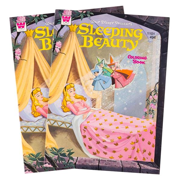 A Pair of "Sleeping Beauty" Coloring Books.