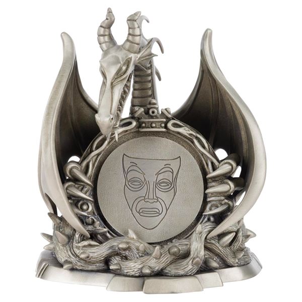 A Maleficent Dragon & Magic Mirror Sculpture.