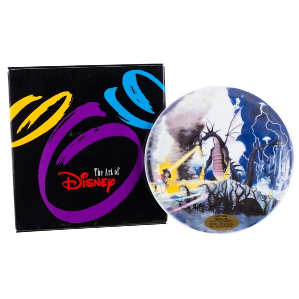 An Art of Disney "Maleficent's Fury" Decorative Plate.