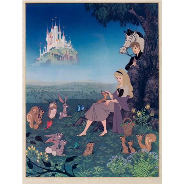 A Framed "Sleeping Beauty" Studio Dye Transfer.