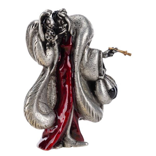 A Disney Catalog Cruella De Vil Pewter Sculpture.