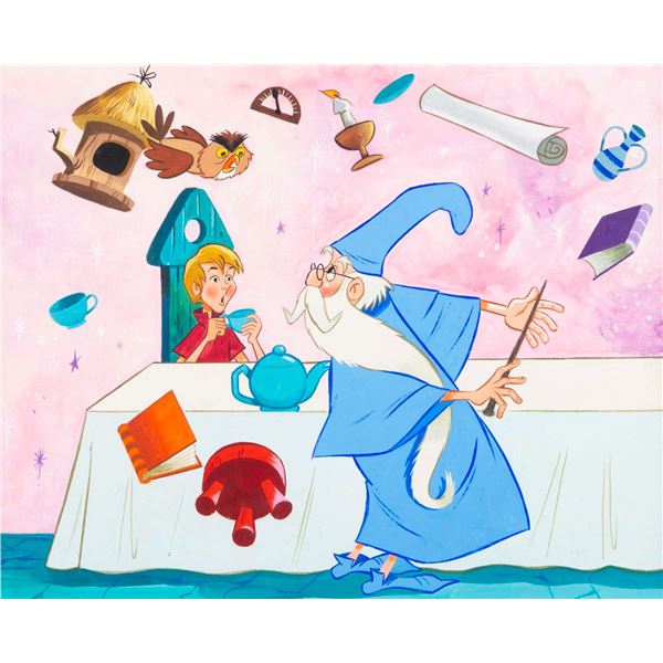 A "The Sword in the Stone" Book Original Painting.