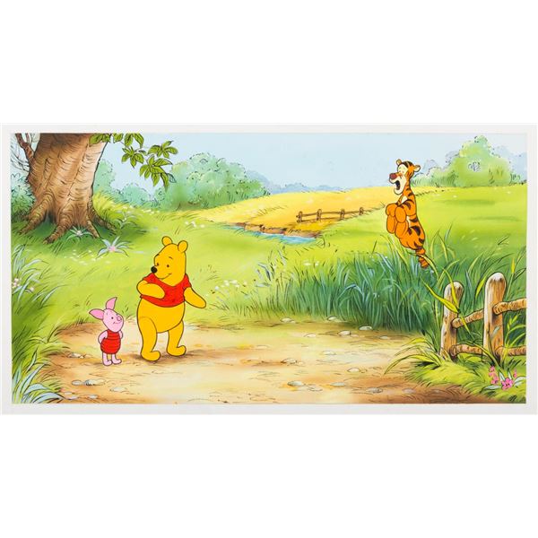 Original "Winnie the Pooh" Art from the 1981 Disneyland Annual..